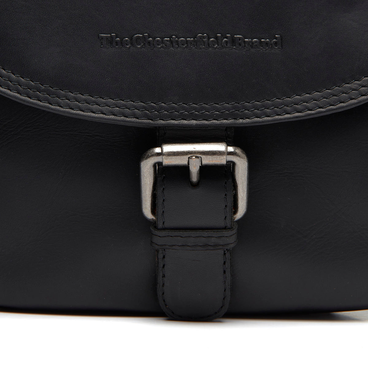 Leren Crossbody Tas Zwart Lucian