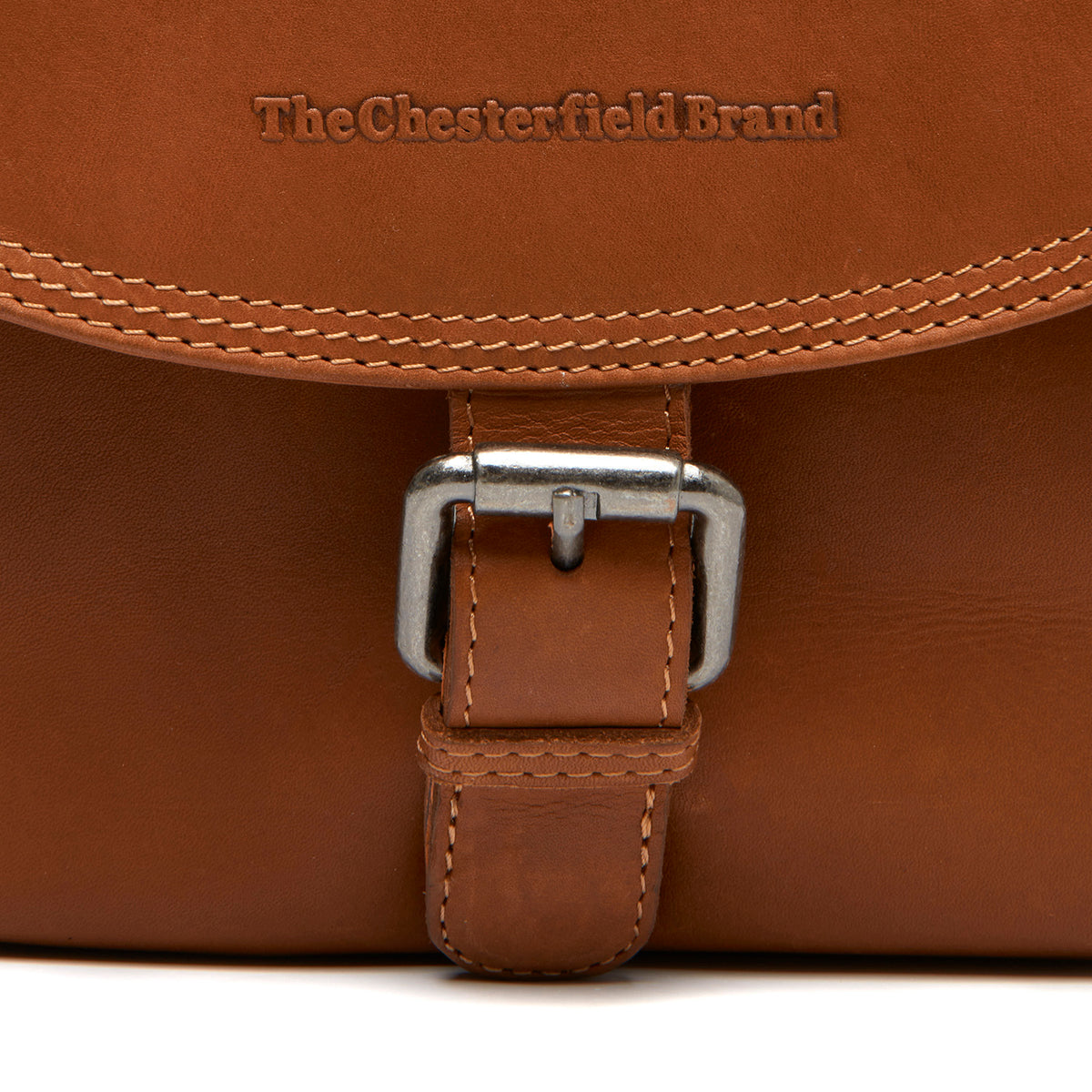 Leren Crossbody Tas Cognac Lucian