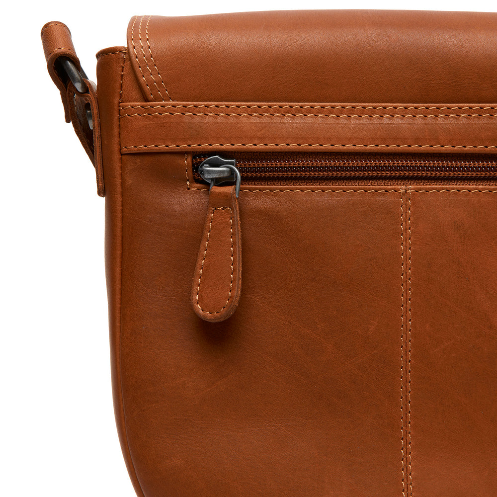 Leder Umhängetasche Cognac Lucian