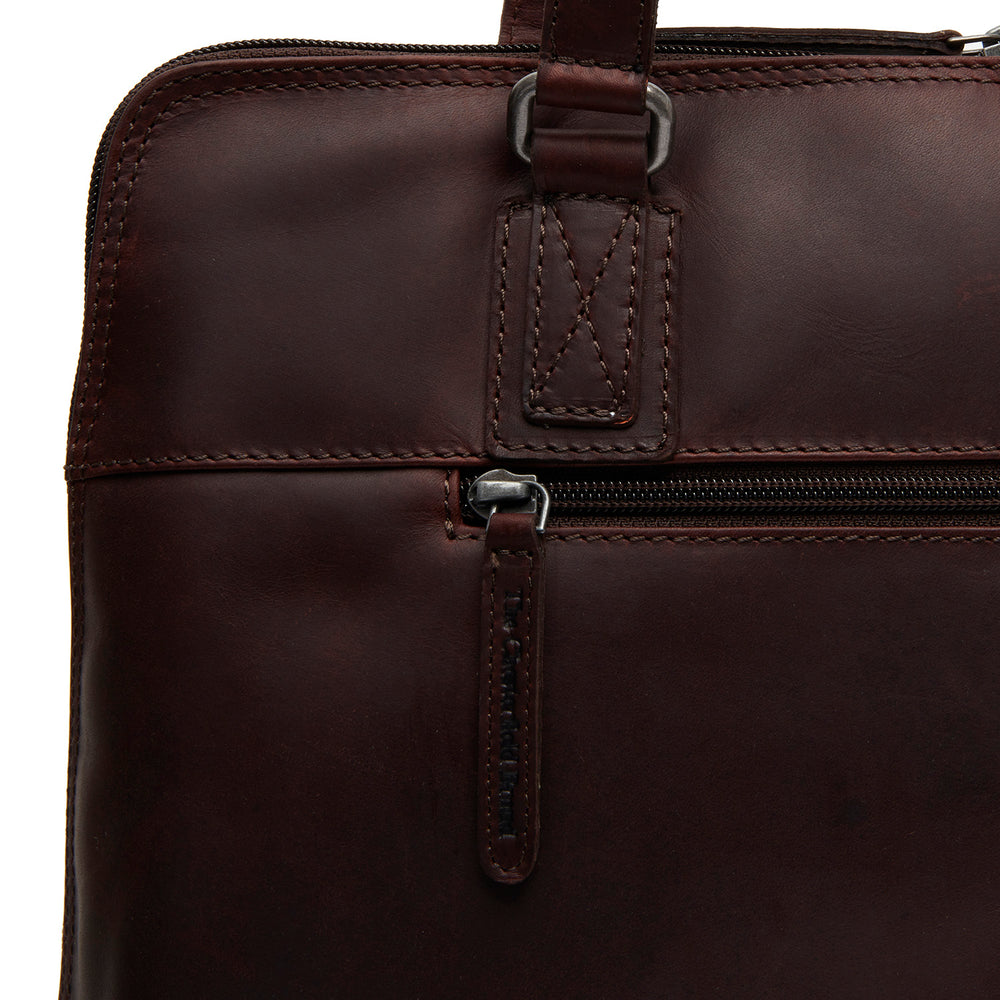 Leather Shoulder Bag Brown Branson