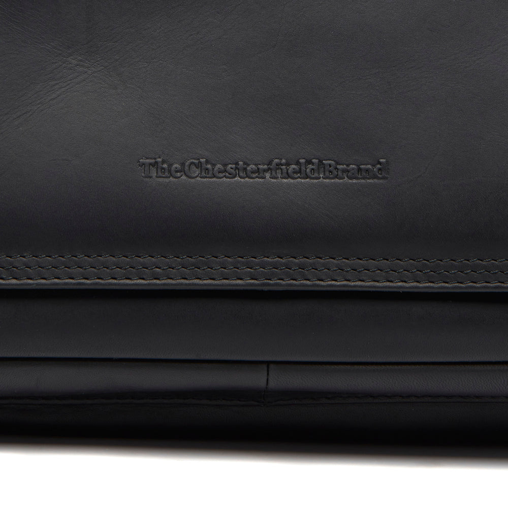 Leder Umhängetasche Schwarz Bryson