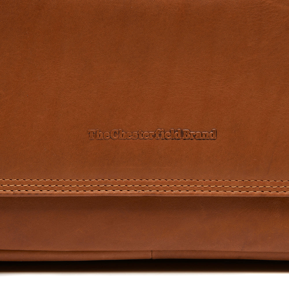 Leder Umhängetasche Cognac Bryson