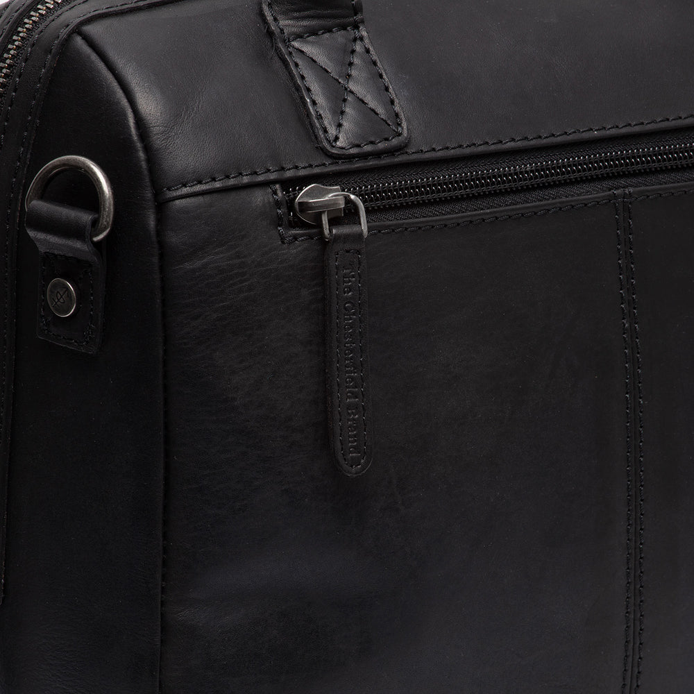 Leather Handbag Black Langton