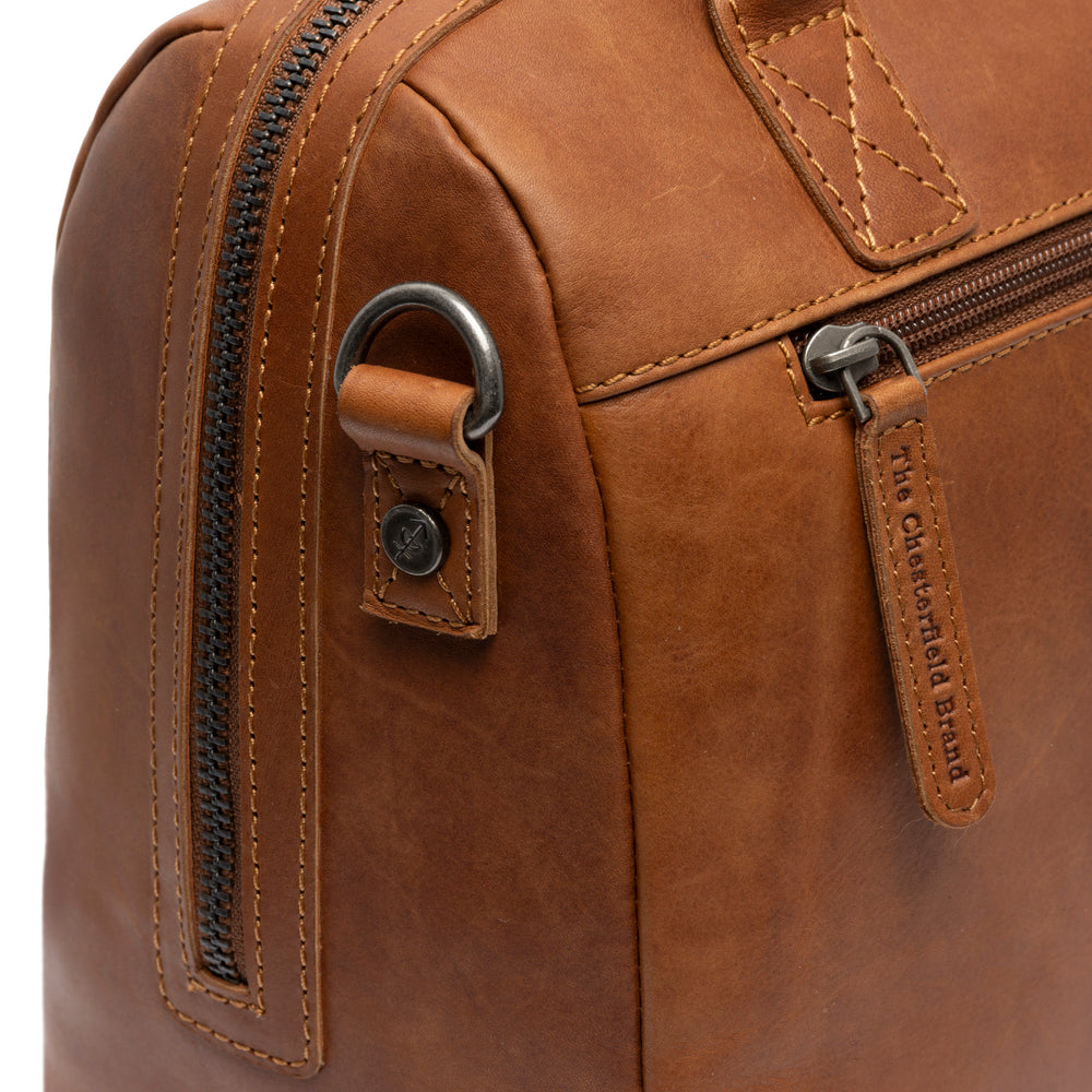 Leren Handtas Cognac Langton