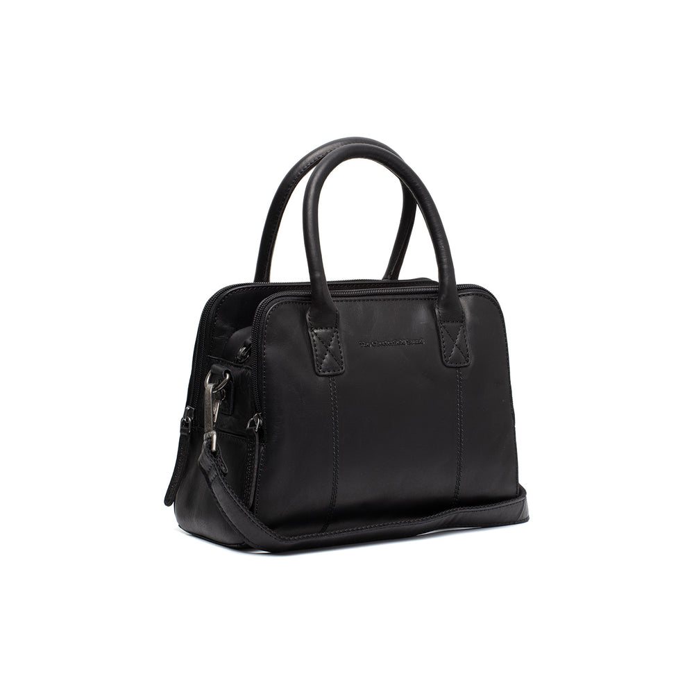 Leather Handbag Black Ezra