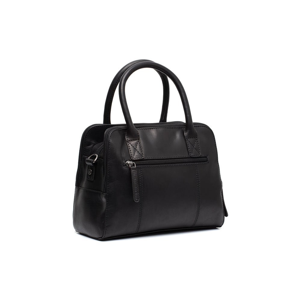 Leather Handbag Black Ezra