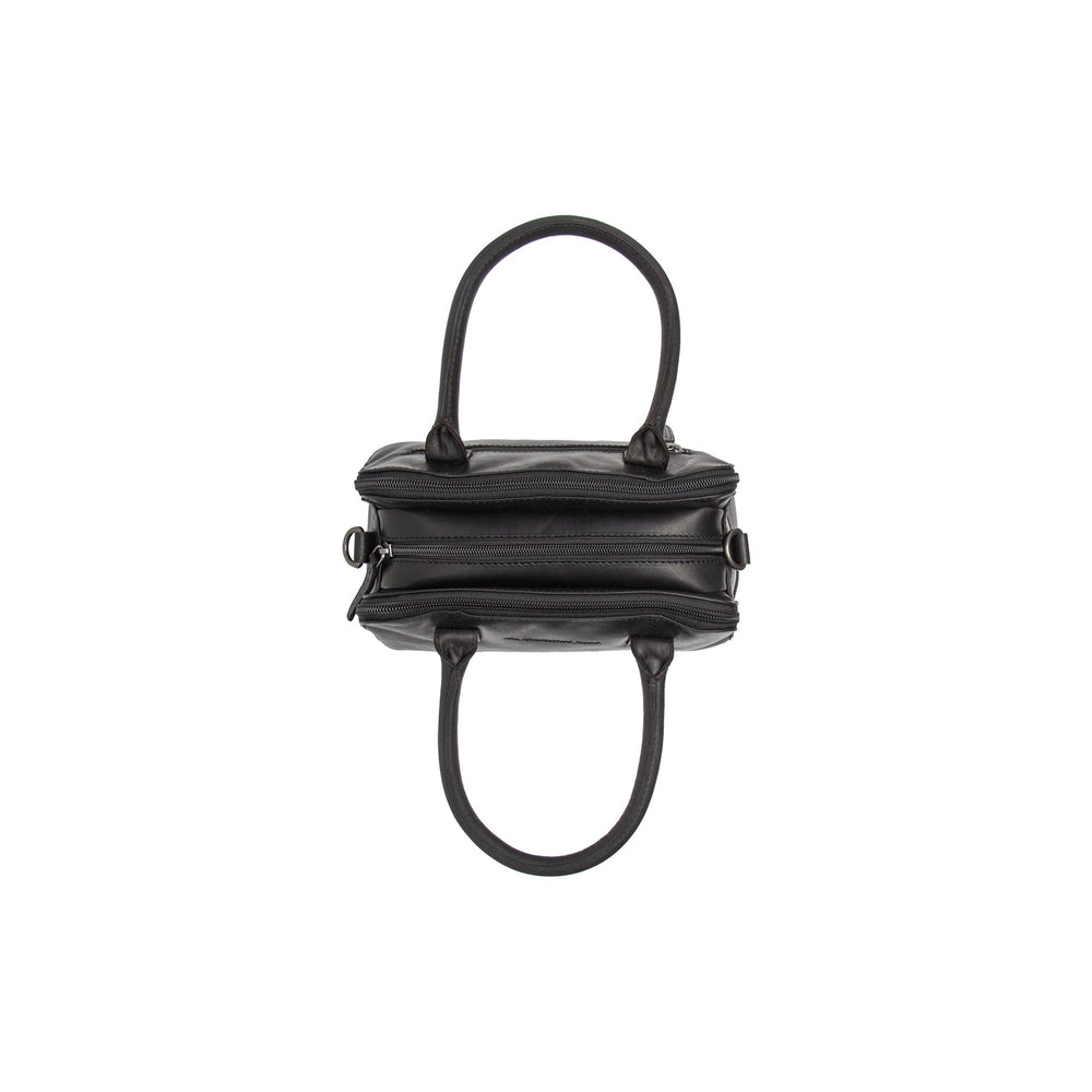 Leather Handbag Black Ezra