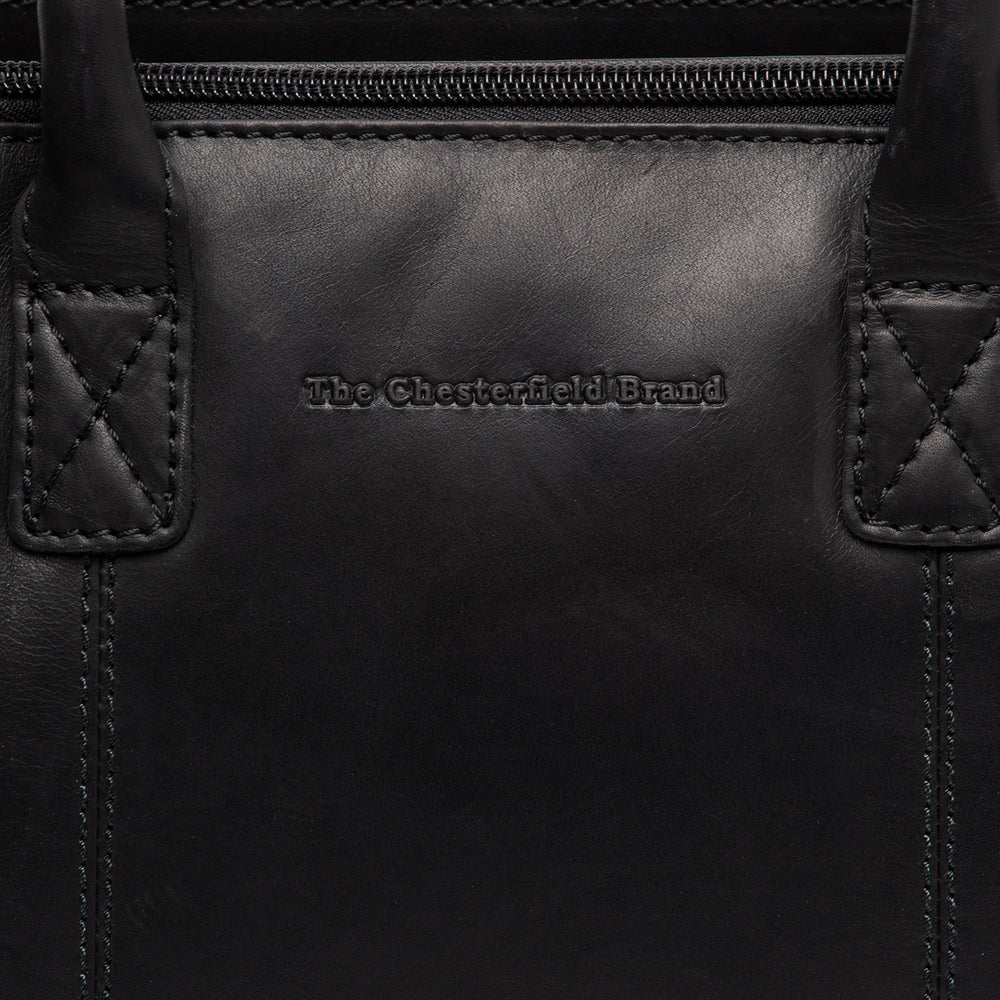 Leather Handbag Black Ezra