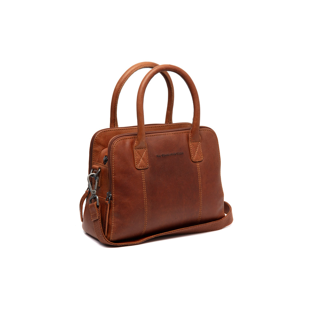 Leather Handbag Cognac Ezra