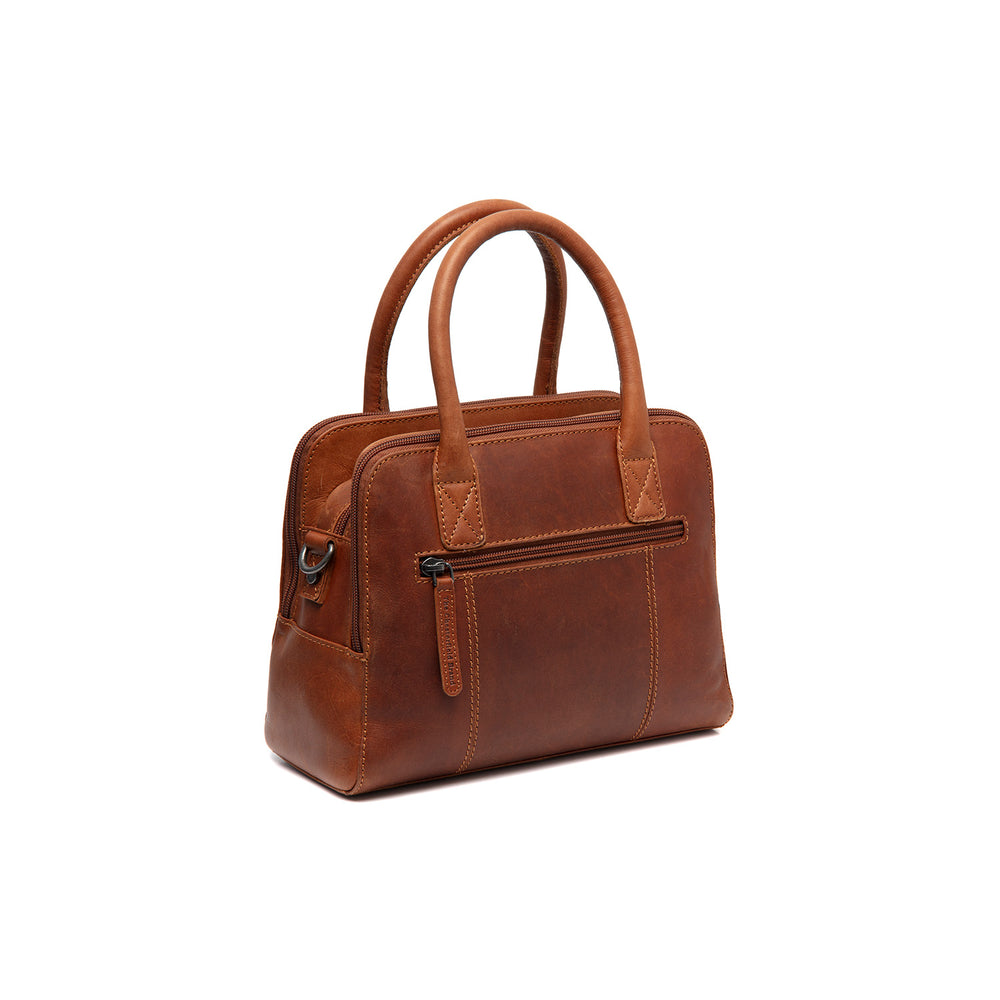 Leather Handbag Cognac Ezra