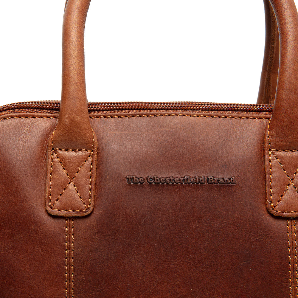 Leather Handbag Cognac Ezra