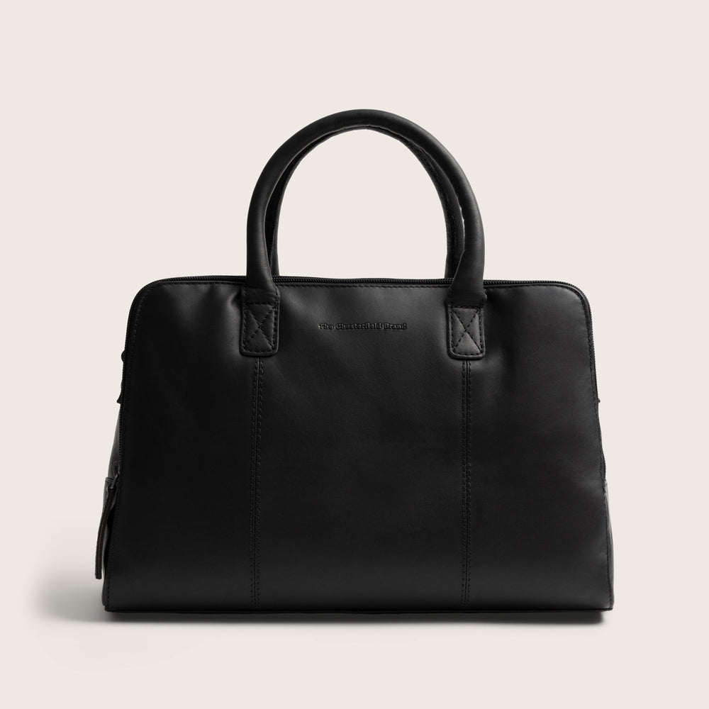 Leder Handtasche Schwarz Layton