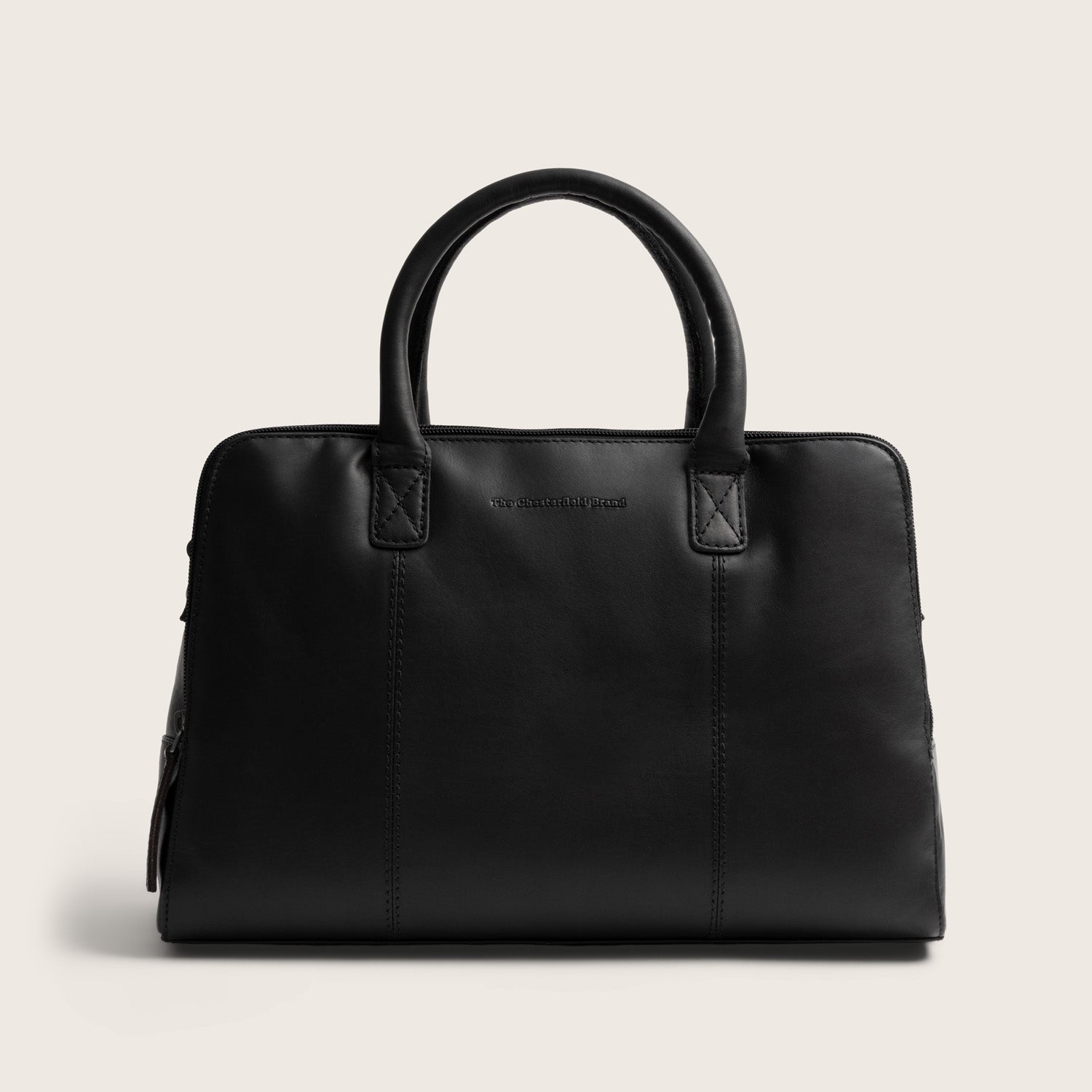 Leather Handbag Black Layton, front view