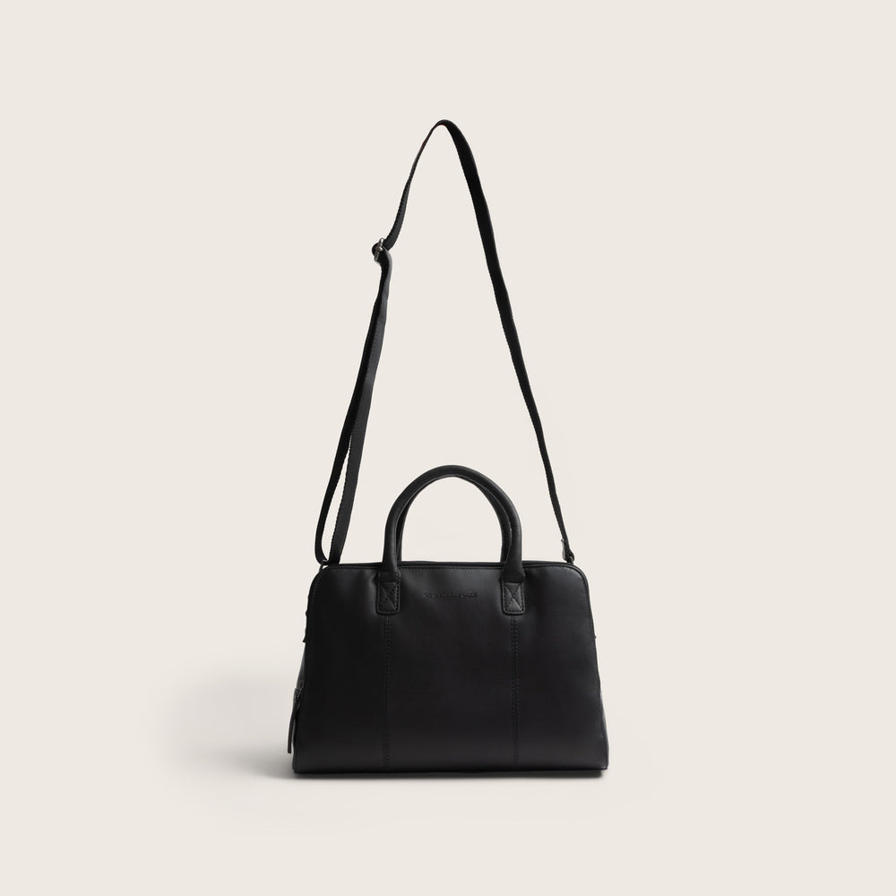 Leder Handtasche Schwarz Layton