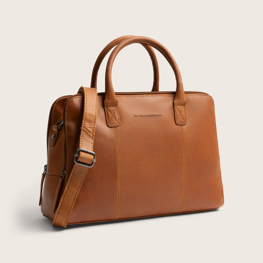 Leder Handtasche Cognac Layton