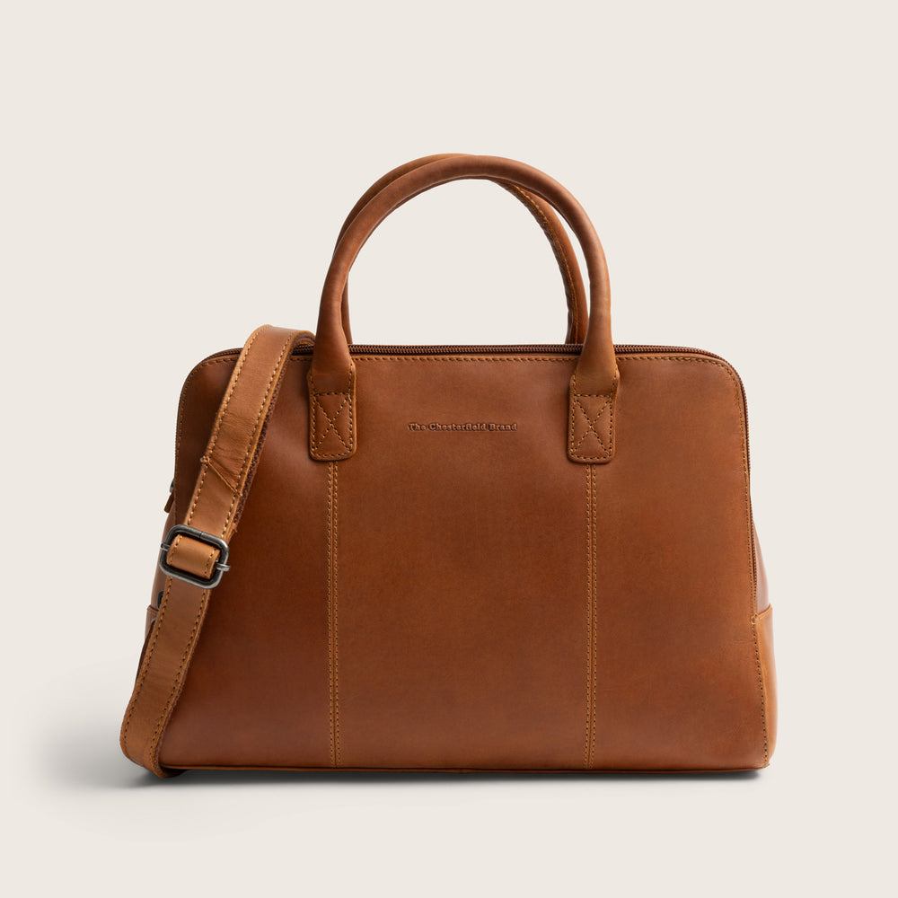 Leder Handtasche Cognac Layton