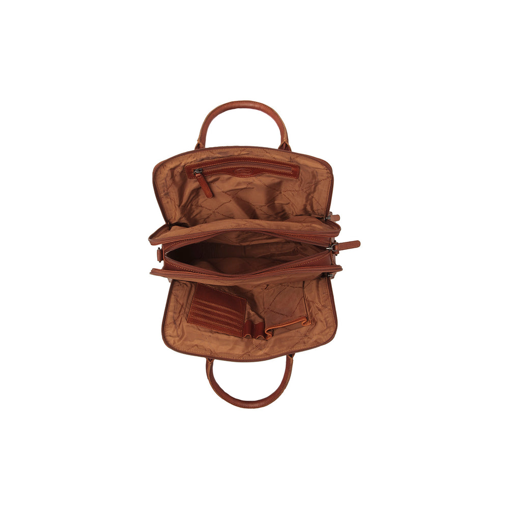 Leather Handbag Cognac Layton