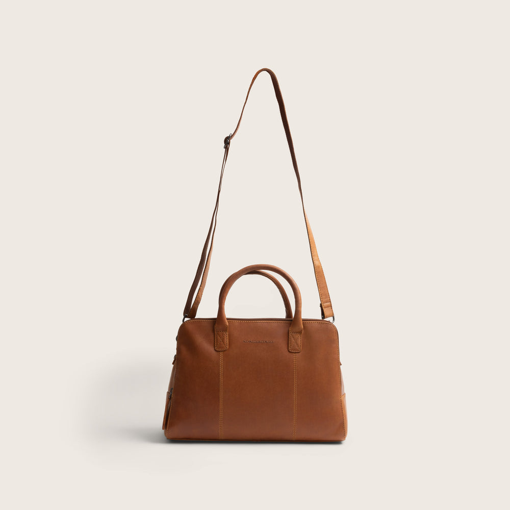 Leder Handtasche Cognac Layton