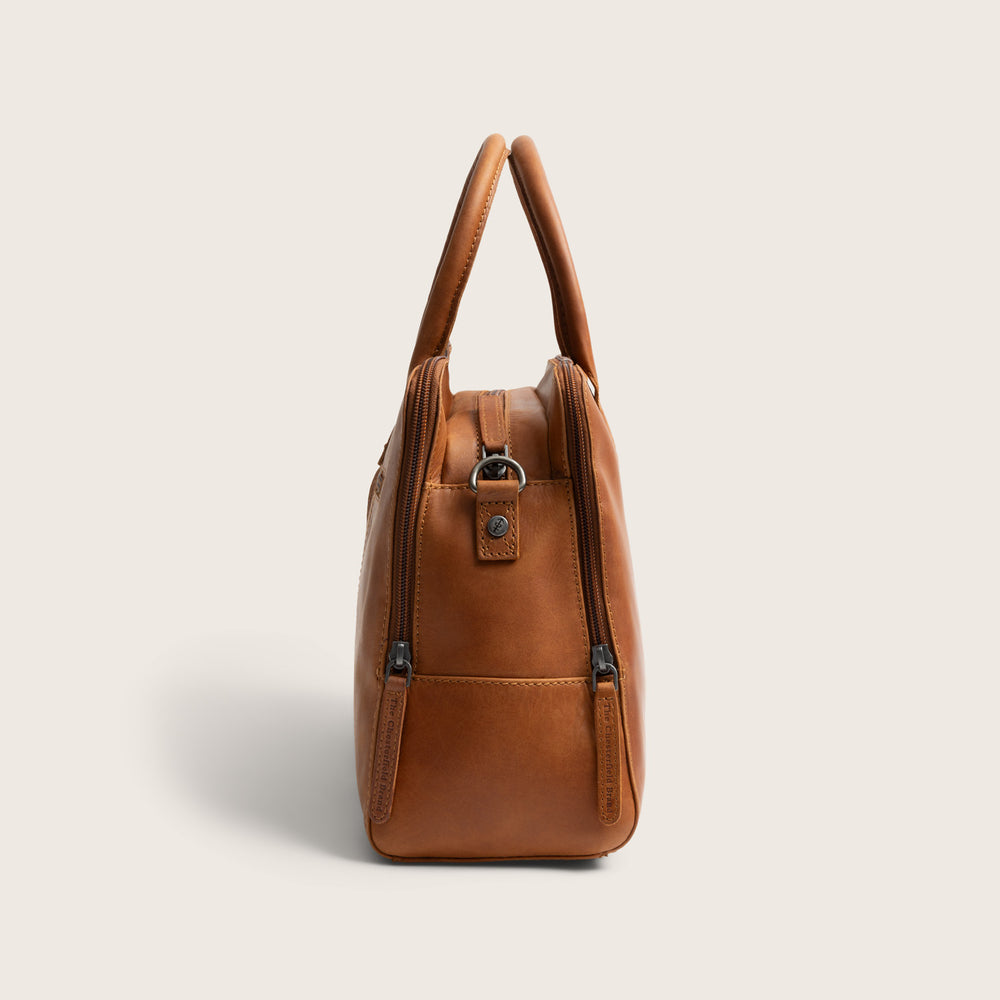 Leder Handtasche Cognac Layton