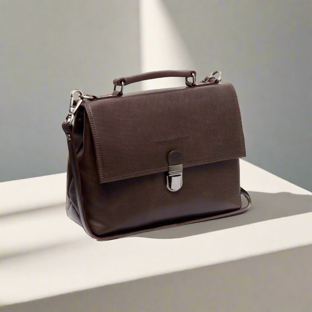 Leather Handbag Brown Renata