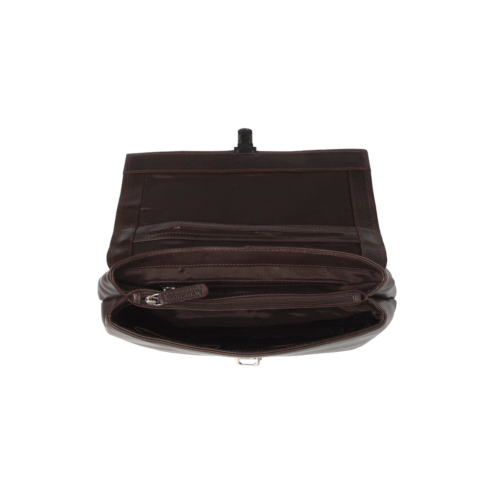 Leather Handbag Brown Renata