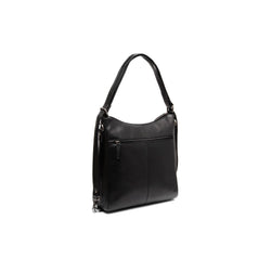 SH Leder Bina G677, 2-in-1 handtas, rugzak, schoudertas, DayPack, cityrugzak, van echt generfd leer (b 33 cm x h 32 cm x d 12,5 cm), zwart, L SH Leder Bina G677, 2-in-1 handtas, rugzak, schoudertas, DayPack, cityrugzak, van echt generfd leer (b 33 cm x h 32 cm x d 12,5 cm), zwart, L