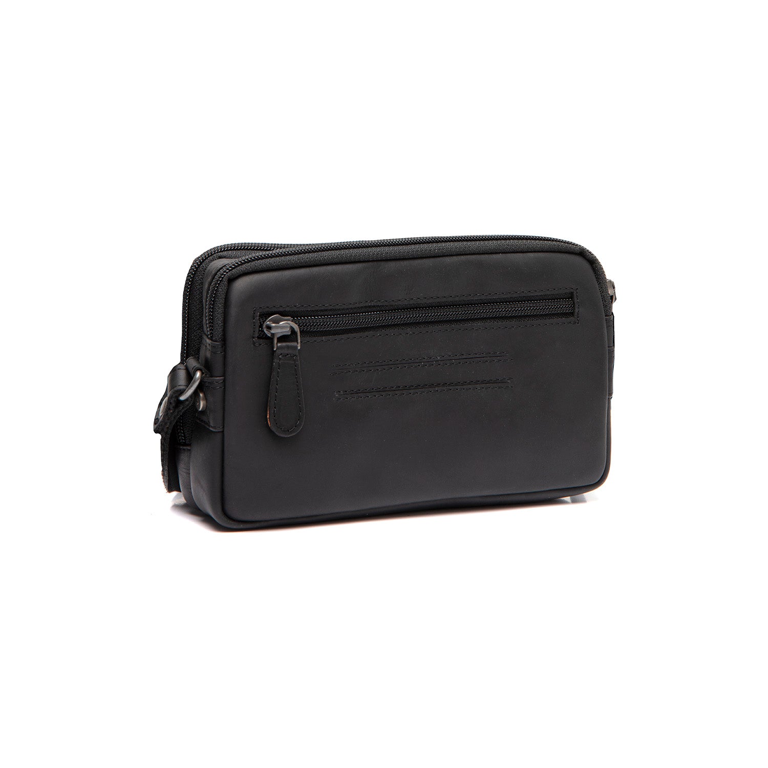 Sac Bandoulière en Cuir Noir Ellon