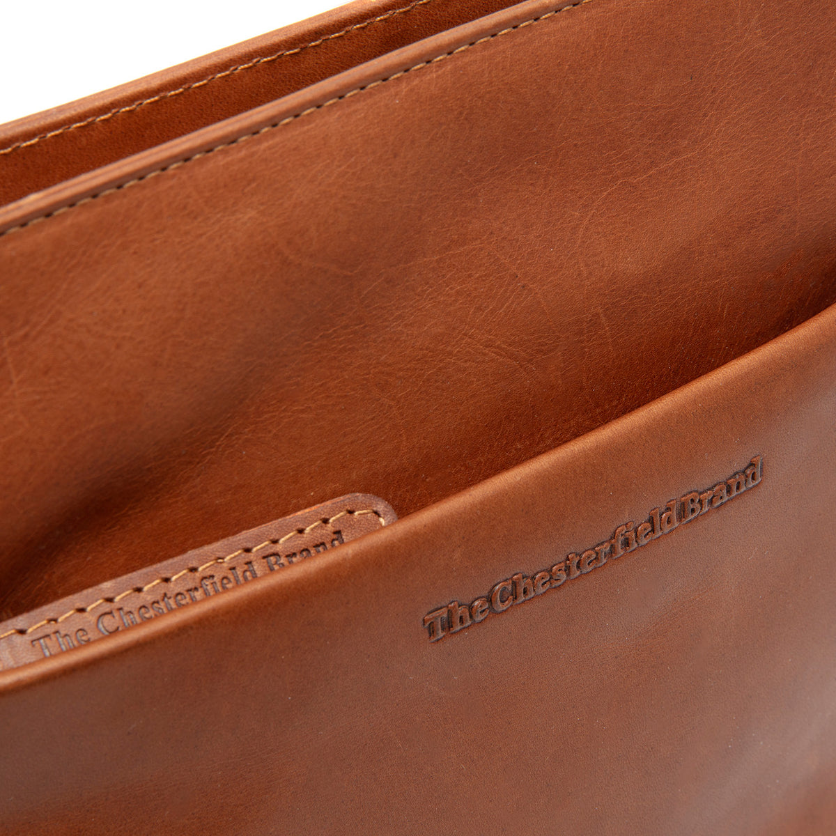 Leren Crossbody Tas Cognac Navene