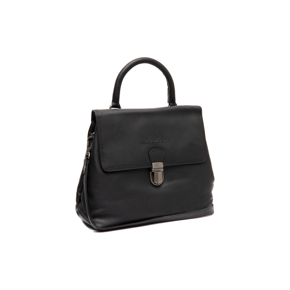 Leather Handbag Black Angera
