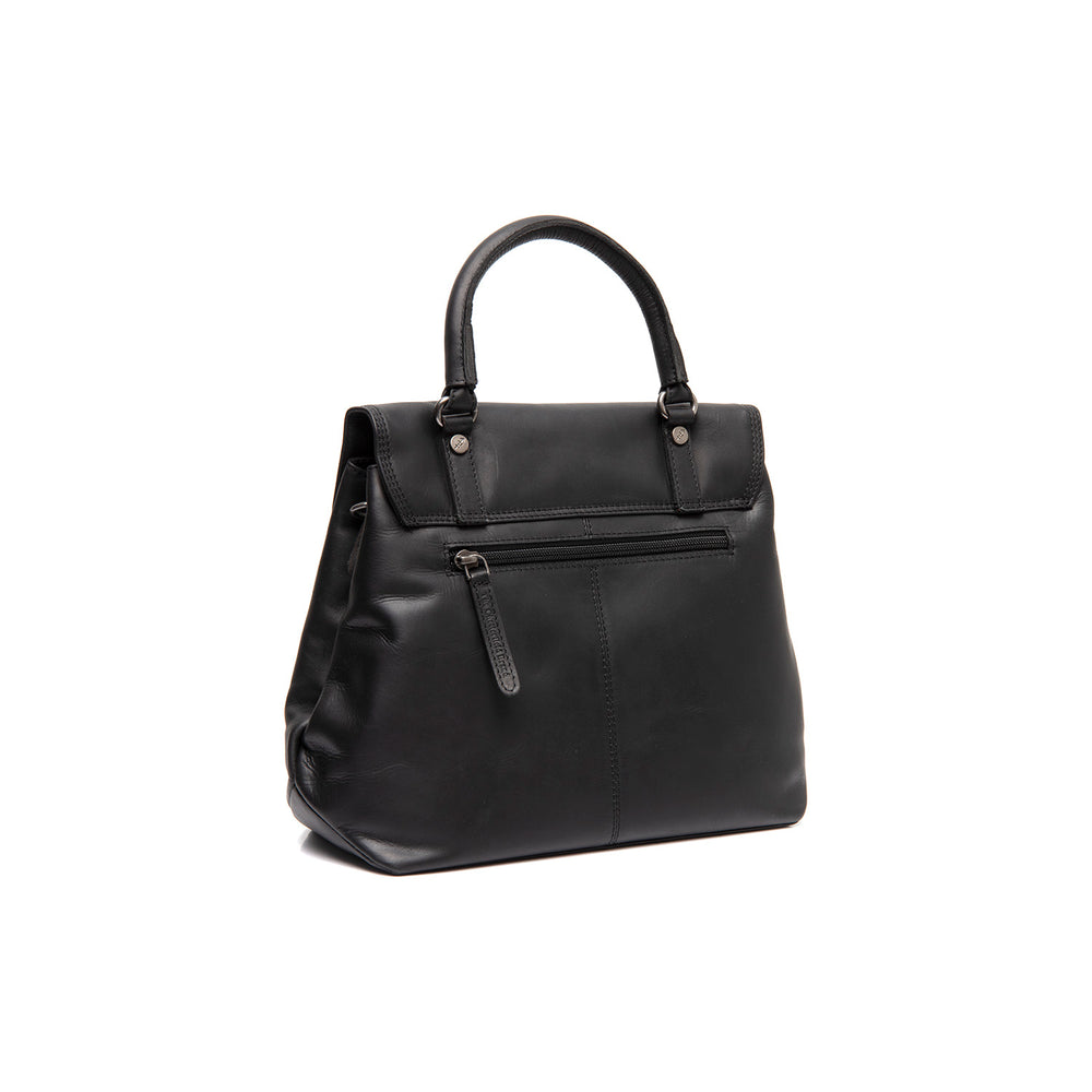 Leather Handbag Black Angera