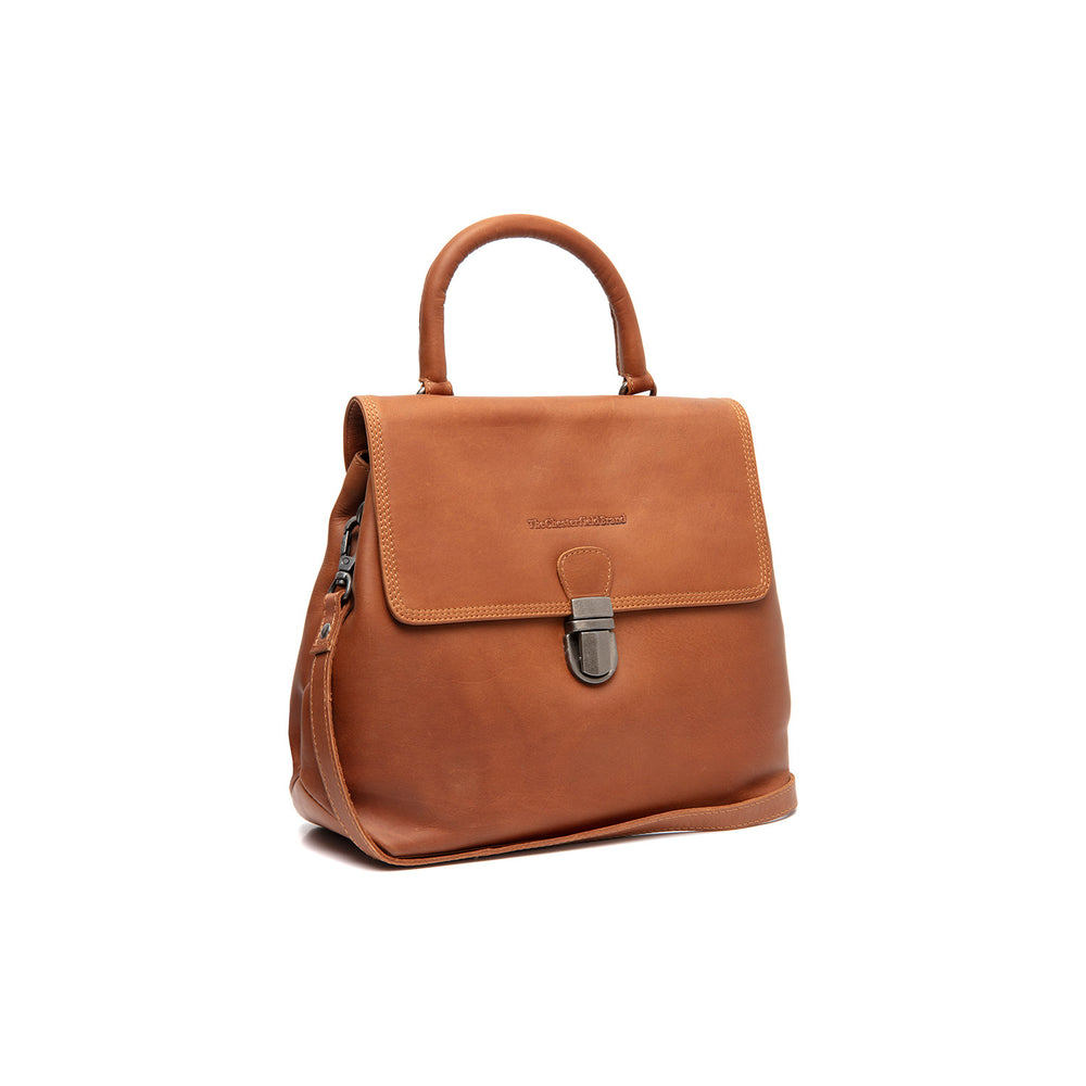 Leather Handbag Cognac Angera