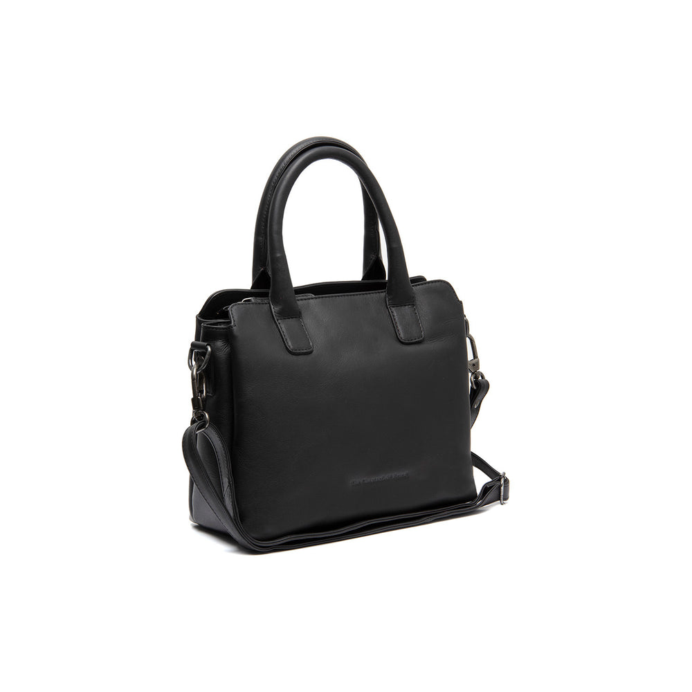 Leren Handtas Zwart Hermosa