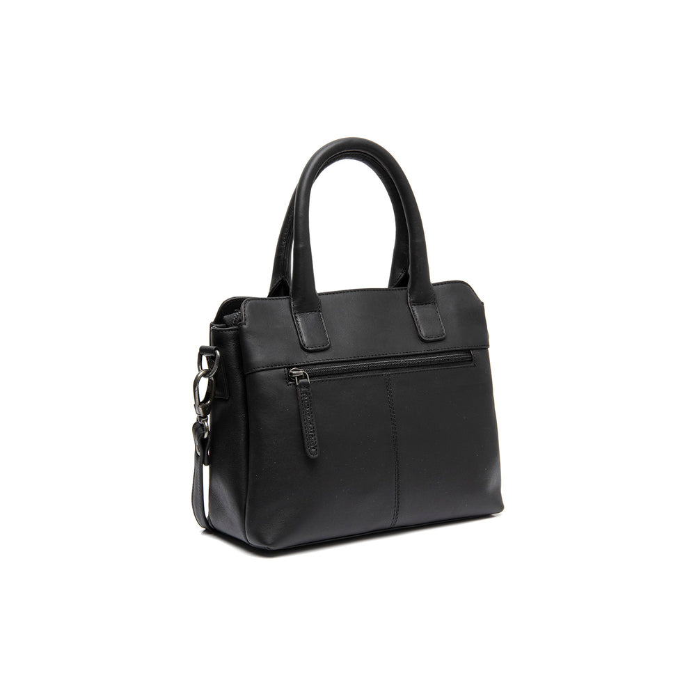 Leren Handtas Zwart Hermosa