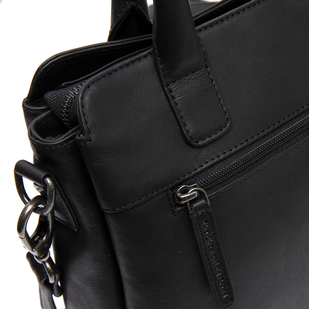 Leren Handtas Zwart Hermosa