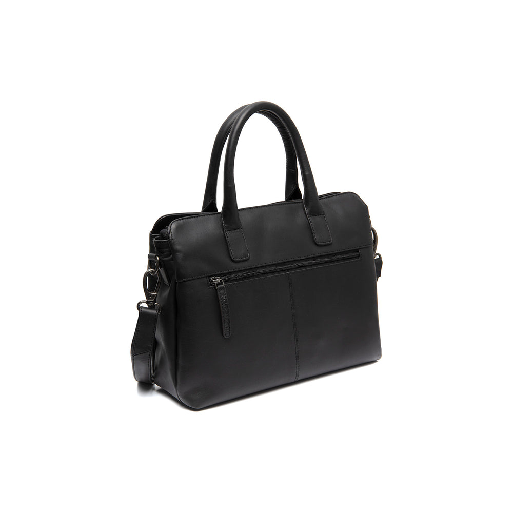 Leren Handtas Zwart Valmonte