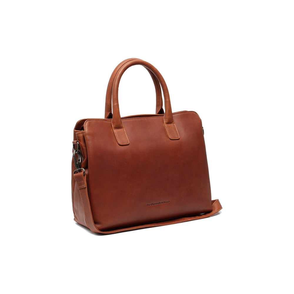Sac à Main en Cuir Cognac Valmonte