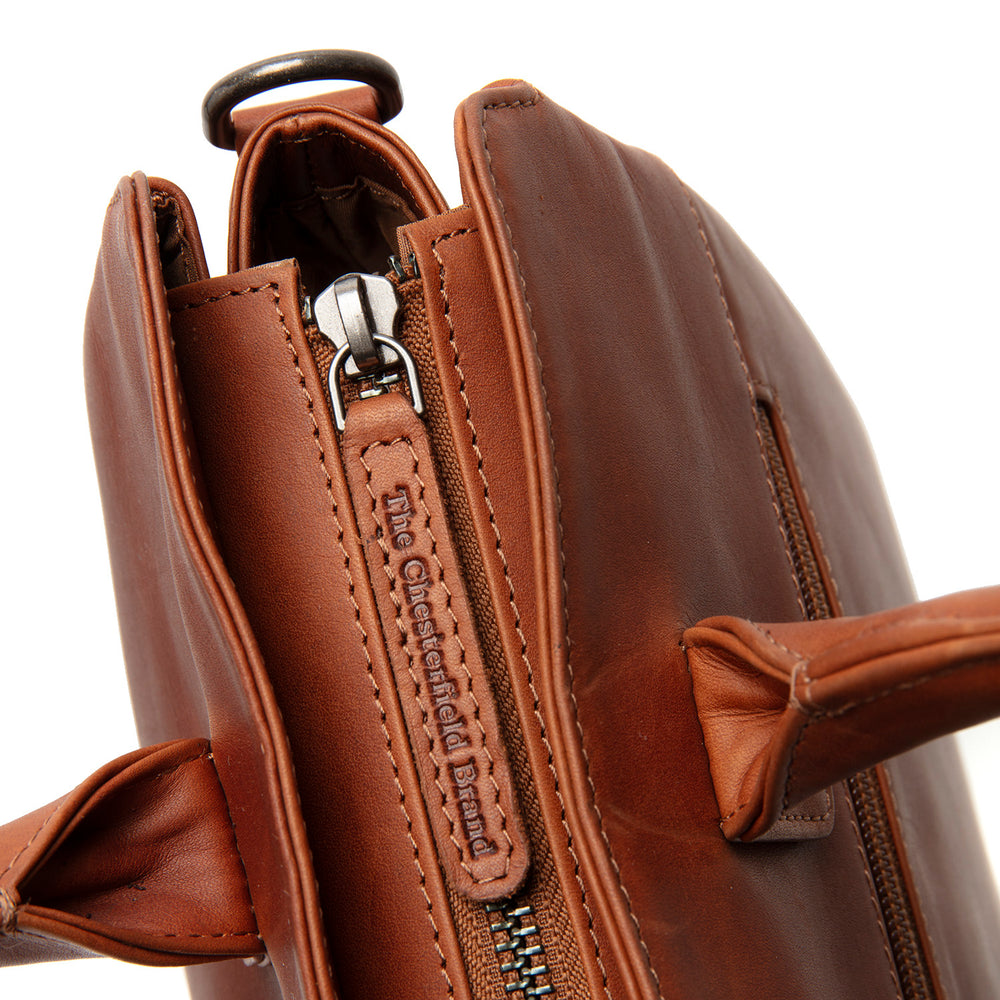 Sac à Main en Cuir Cognac Valmonte
