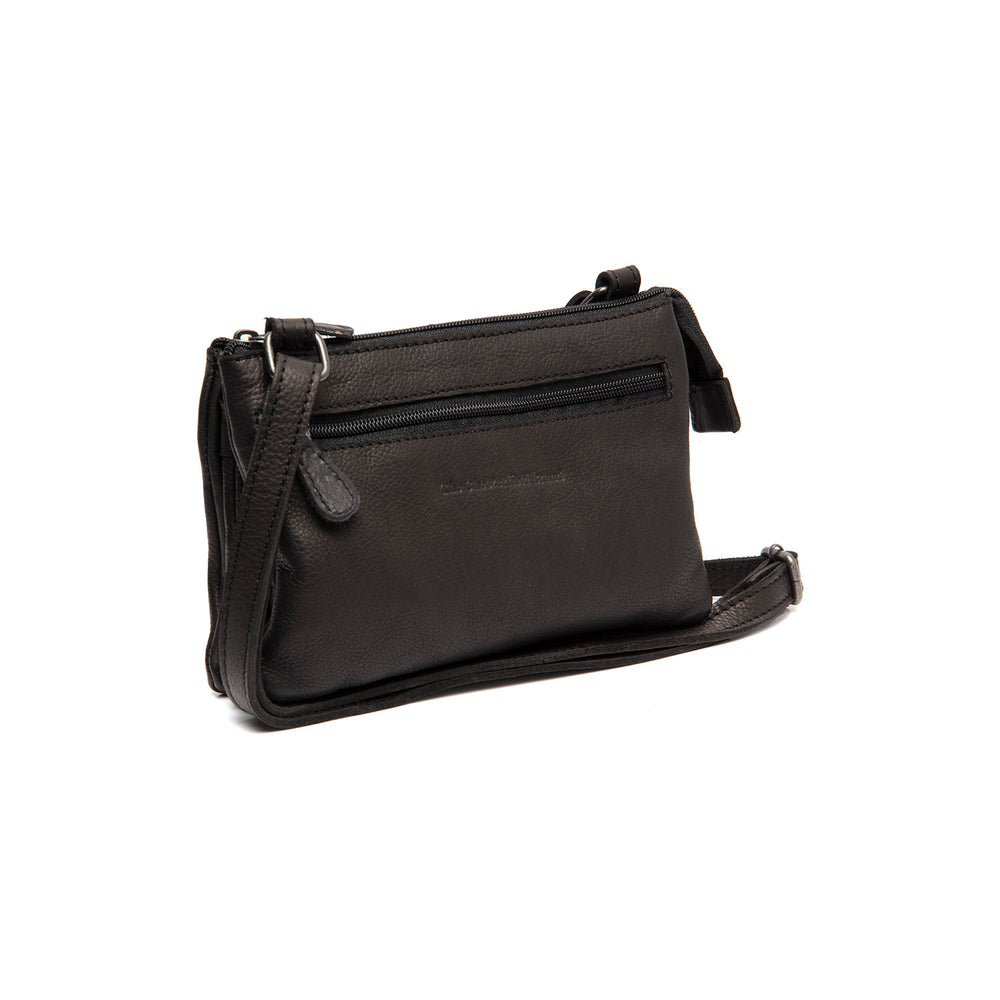 Leather Crossbody Bag Black Osaka