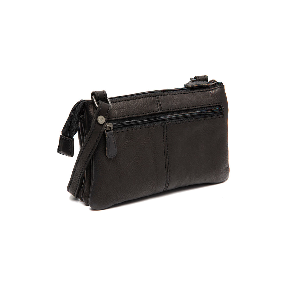 Leather Crossbody Bag Black Osaka