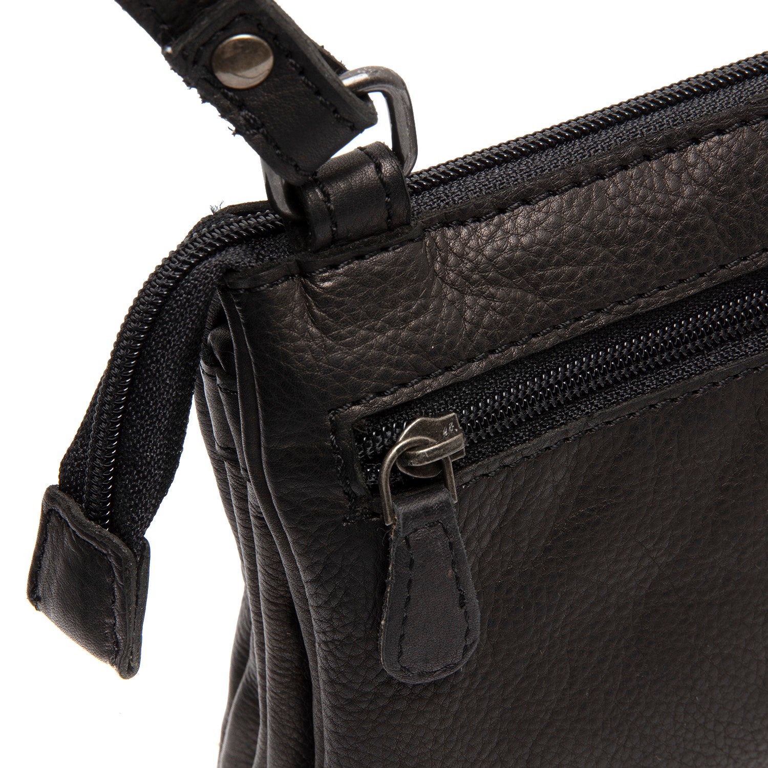 The Chesterfield Brand Milora Washed Canvas Shoulderbag black C48-131200 The Chesterfield Brand Milora Washed Canvas Shoulderbag black C48-131200