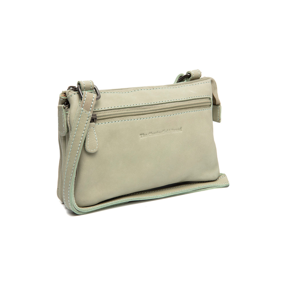 Leather Crossbody Bag Ocean Green Osaka