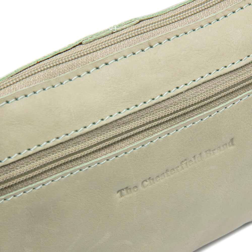 Leather Crossbody Bag Ocean Green Osaka