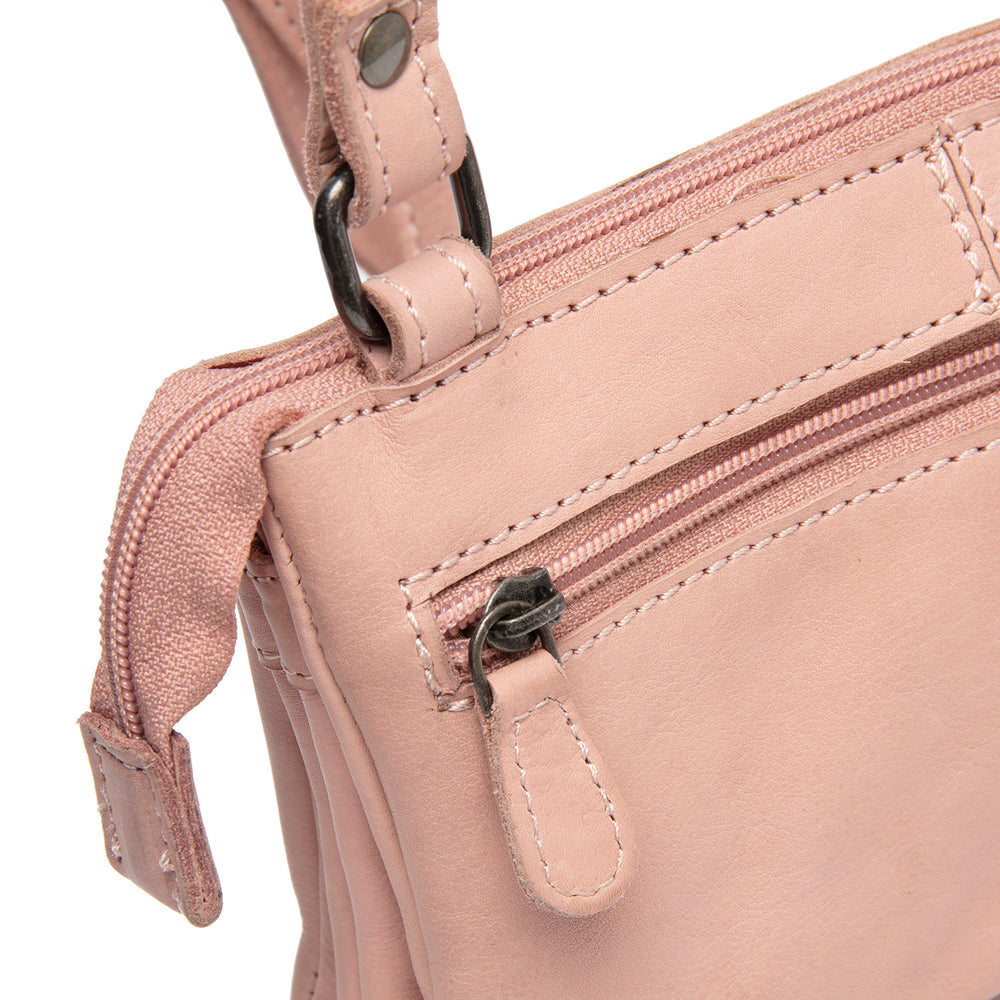 Leather Crossbody Bag Vintage Rose Osaka