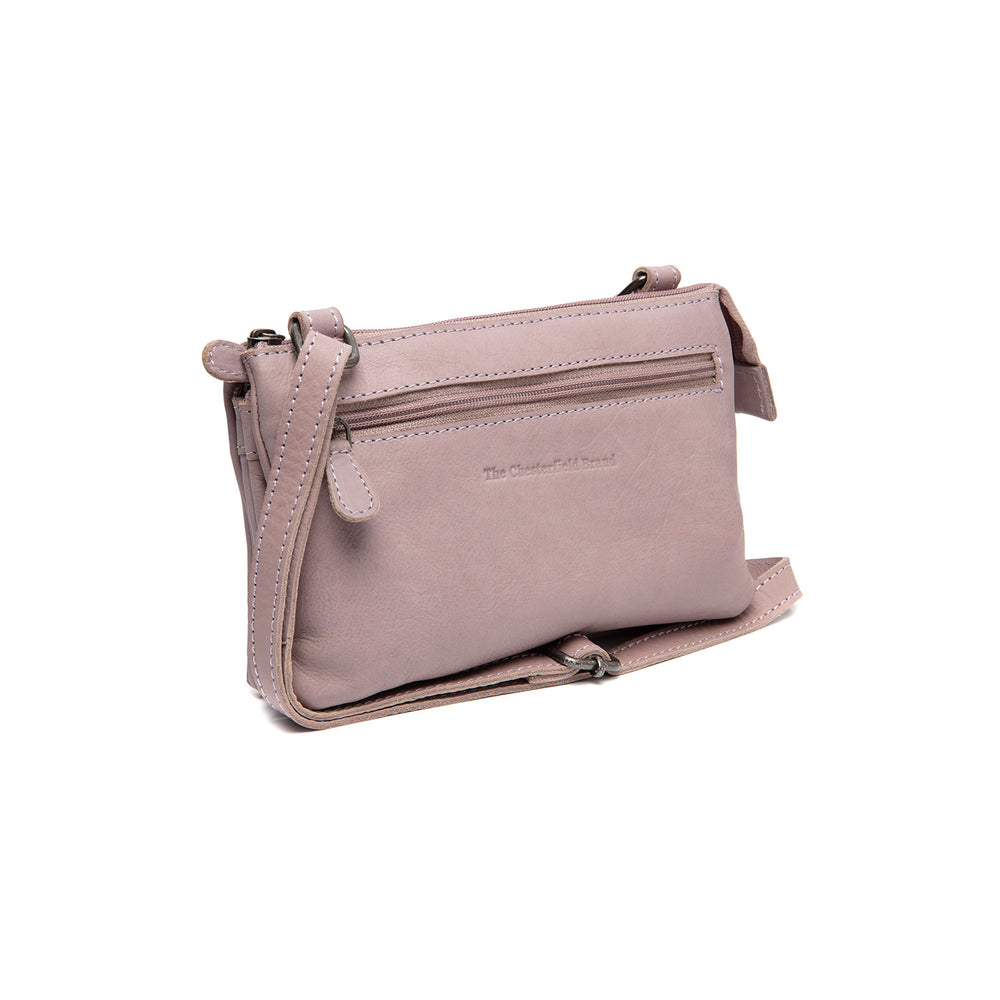 Leather Crossbody Bag Lavender Lilac Osaka