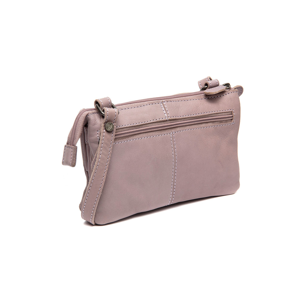 Leather Crossbody Bag Lavender Lilac Osaka