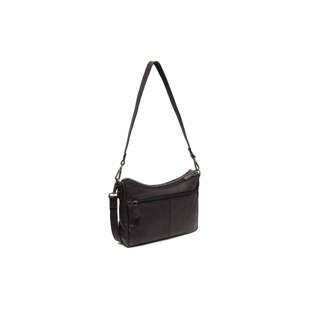 Leather Shoulder Bag Black Irving
