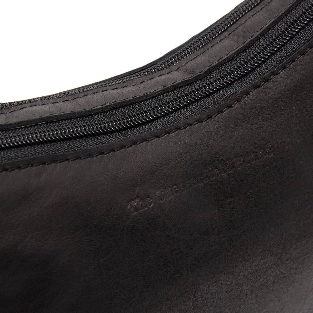 Leather Shoulder Bag Black Irving