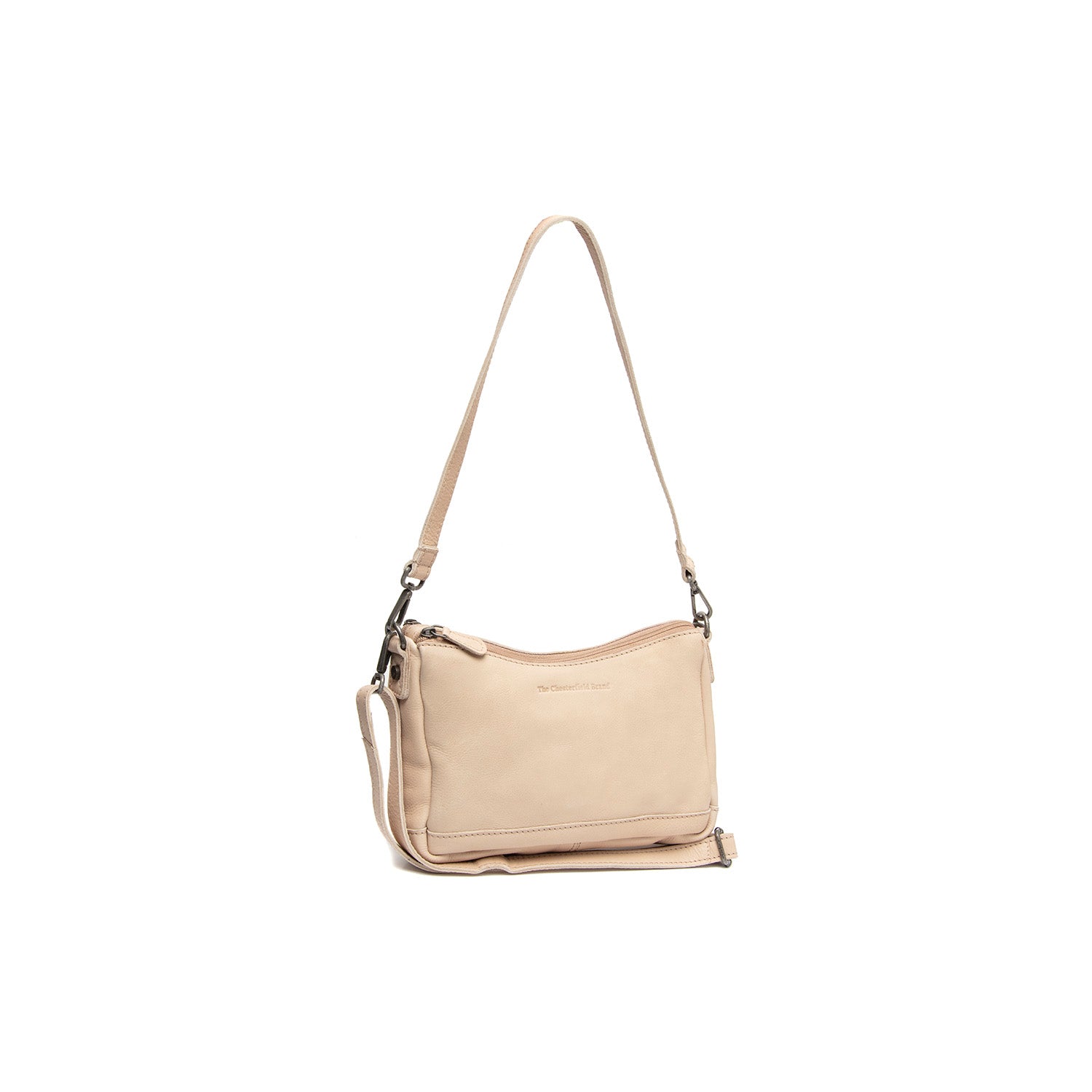 Leder Umhängetasche Beige Irving