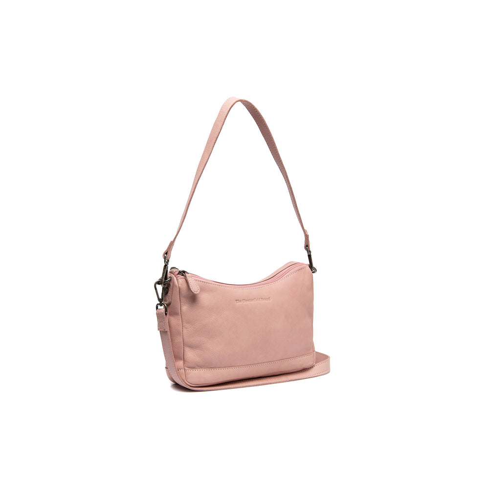 Leather Shoulder Bag Vintage Rose Irving