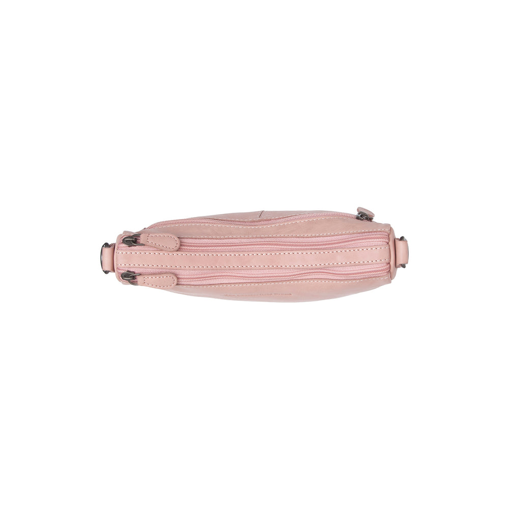 Leather Shoulder Bag Vintage Rose Irving